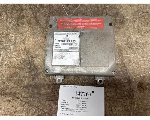 MACK 22861173-P03 ECM (Cab Control Module)