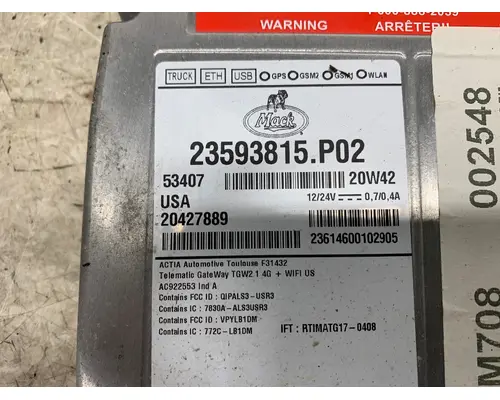 MACK 23593815.P02 ECM (Cab Control Module)