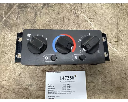 MACK 29RD324AM Temperature Control