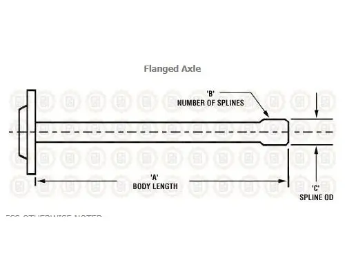 MACK 68KH3121P3 AXLE SHAFT