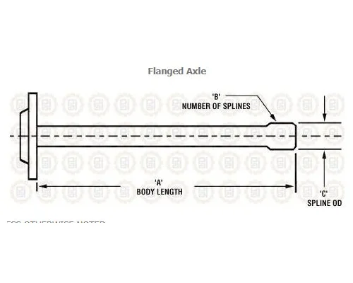 MACK 68KH3221 AXLE SHAFT