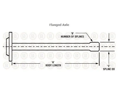 MACK 68KH3234P4 AXLE SHAFT
