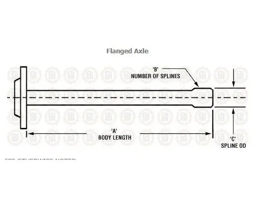 MACK 68KH410P2 AXLE SHAFT