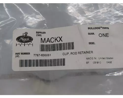 MACK 7787-630051 Miscellaneous Parts