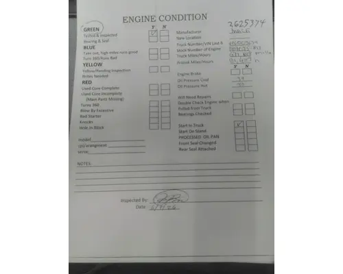 MACK AC ENGINE ASSEMBLY