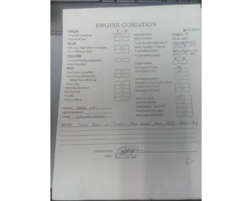 MACK AC ENGINE ASSEMBLY