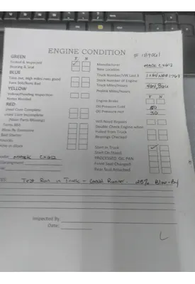 MACK AC ENGINE ASSEMBLY