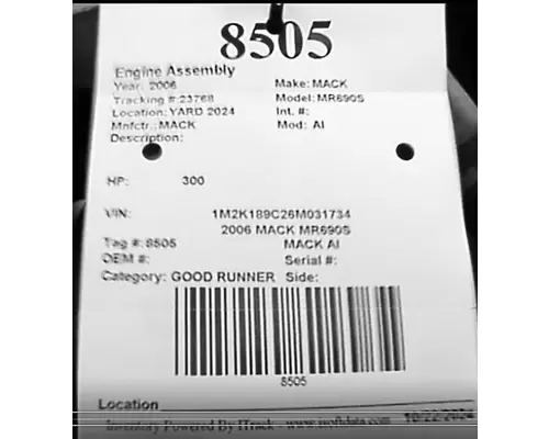 MACK AI Engine Assembly