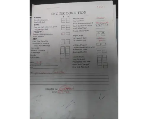 MACK AMI ENGINE ASSEMBLY