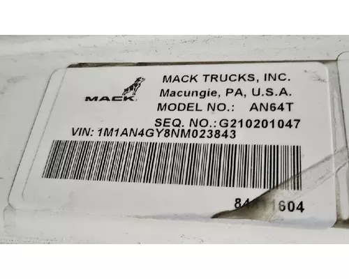 MACK ANTHEM 64T Cab