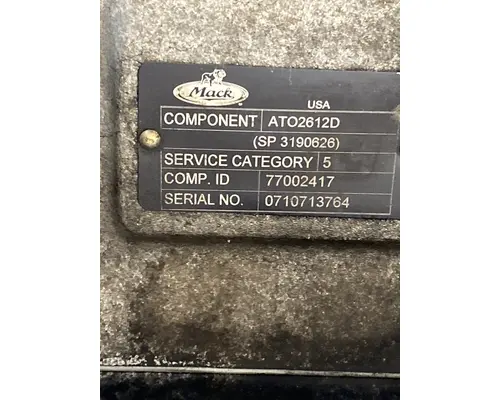 MACK ATO2612D Transmission Assembly