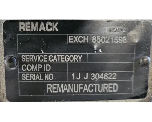 MACK ATO2612D TransmissionTransaxle Assembly