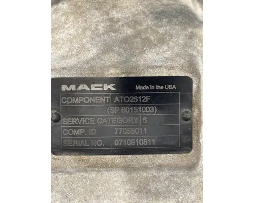 MACK ATO2612F Transmission Assembly