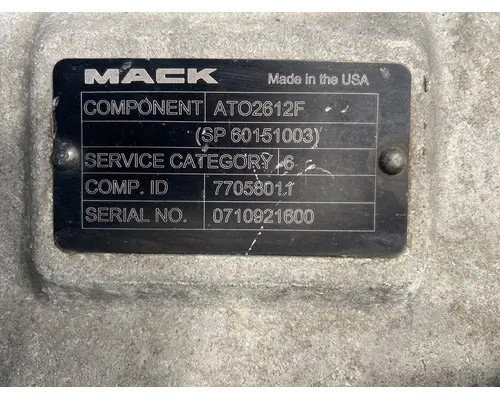MACK ATO2612F Transmission Assembly
