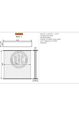 MACK CH600 SERIES Radiator