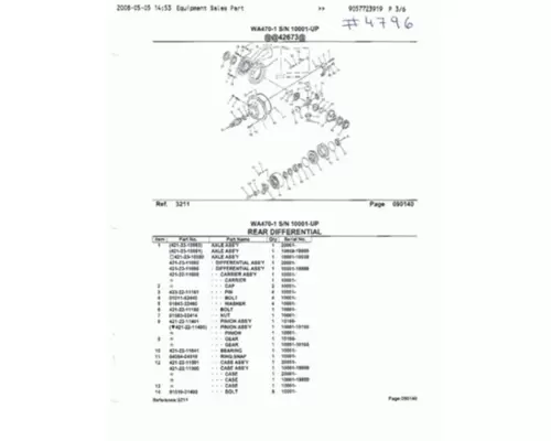 MACK CH612 Axle Assembly Rear (single or rear)