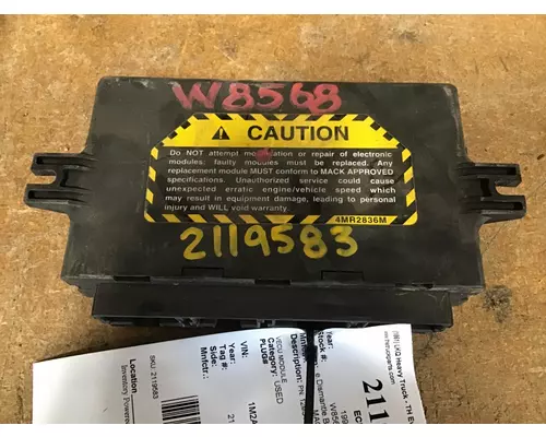 MACK CH613 CAB CONTROL UNIT MODULE