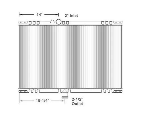 MACK CH613 RADIATOR ASSEMBLY