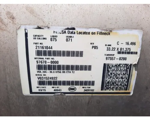 MACK CHU613 2008-2019 FUEL TANK