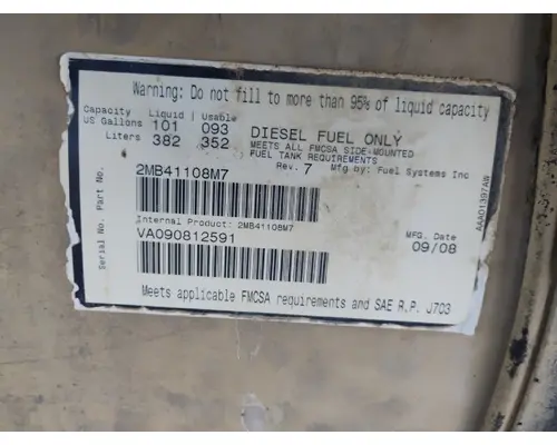 MACK CHU613 Fuel Tank