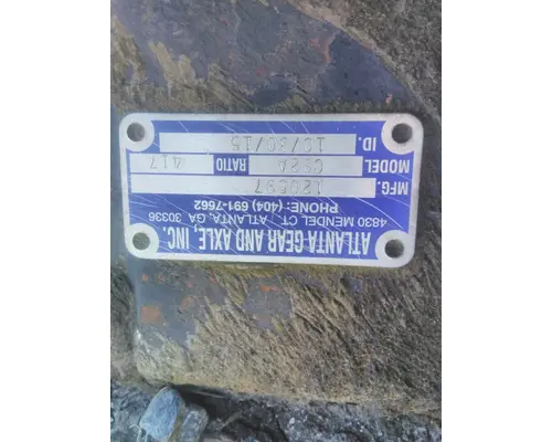 MACK CRDPC92R417 DIFFERENTIAL ASSEMBLY FRONT REAR