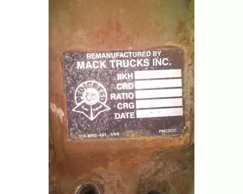 MACK CRDPC92R442 DIFFERENTIAL ASSEMBLY FRONT REAR