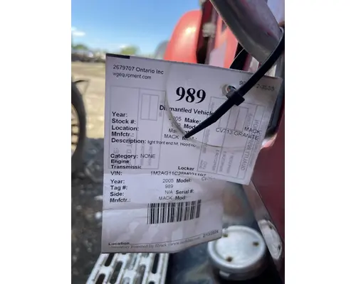 MACK CV713 GRANITE Rebuilders