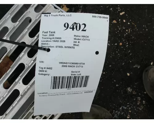 MACK CV713 Fuel Tank