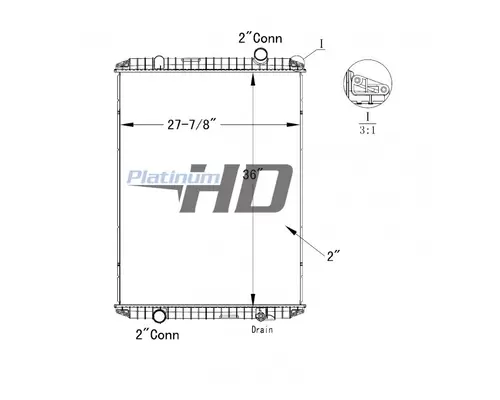 MACK CX612 RADIATOR ASSEMBLY