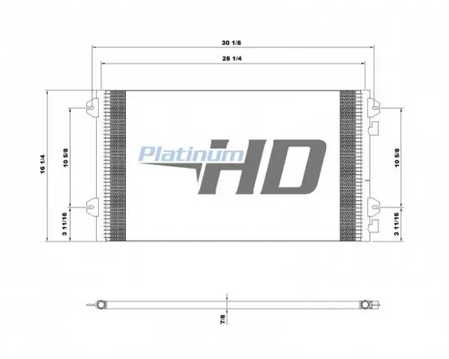 MACK CX613 AIR CONDITIONER CONDENSER