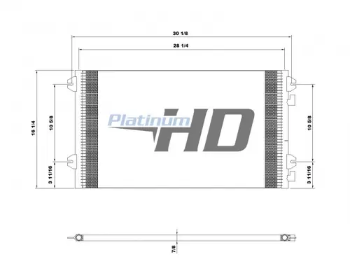 MACK CX613 AIR CONDITIONER CONDENSER