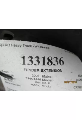 MACK CXN612 FENDER EXTENSION