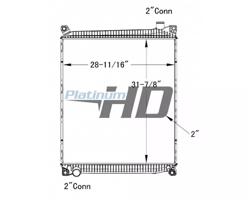 MACK CXN612 RADIATOR ASSEMBLY