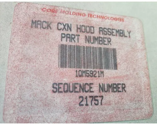 MACK CXN613 2005-2007 HOOD