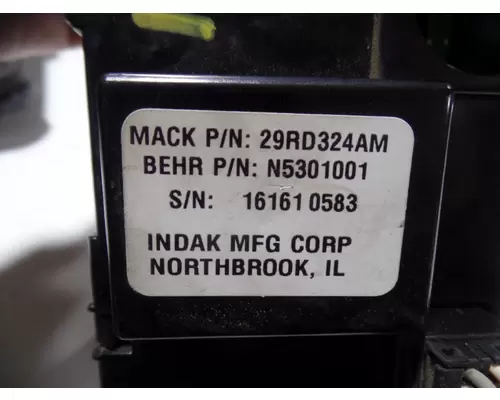 MACK CXN613 Temperature Control