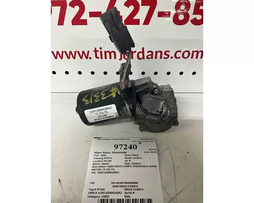 MACK CXN613 Wiper Motor, Windshield