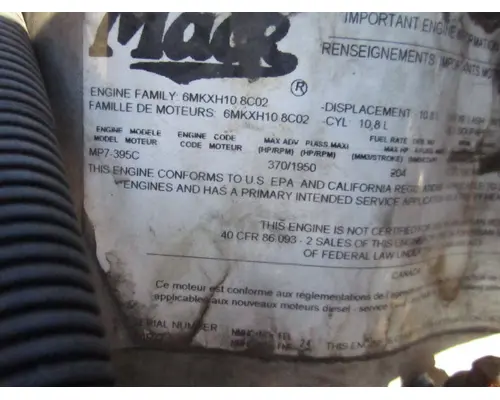 MACK CXP612 FRAME, FRONT