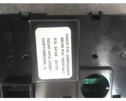 MACK CXP612 TEMPERATURE CONTROL