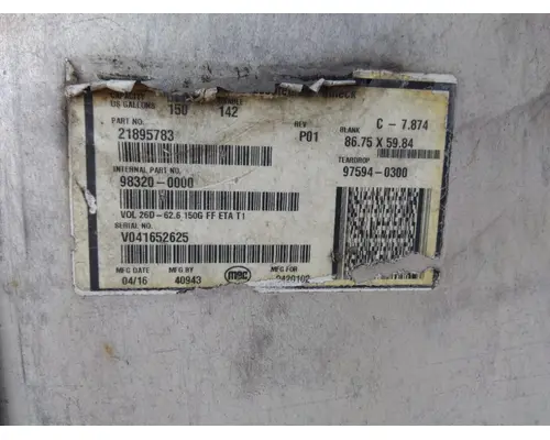 MACK CXU612 2008-2018 FUEL TANK