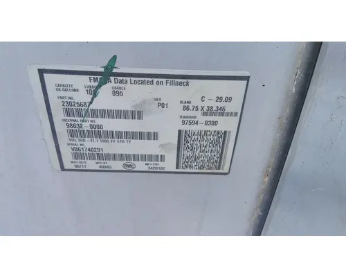 MACK CXU612 2008-2018 FUEL TANK