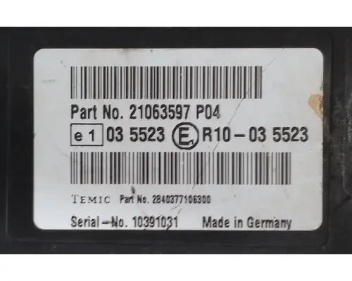 MACK CXU612 ACM Aftertreatment Control Module