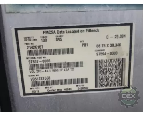 MACK CXU612 Fuel Tank