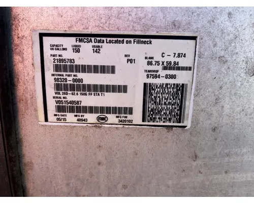 MACK CXU612 Fuel Tank