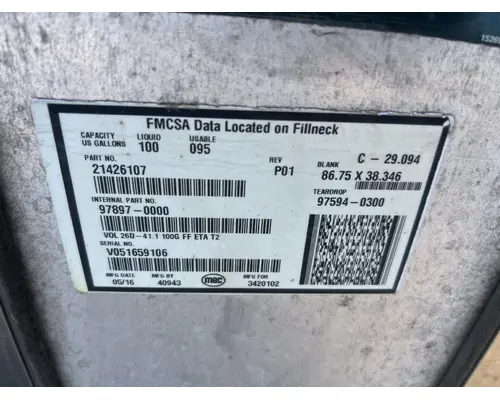 MACK CXU612 Fuel Tank