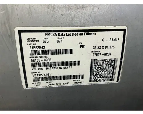 MACK CXU612 Fuel Tank