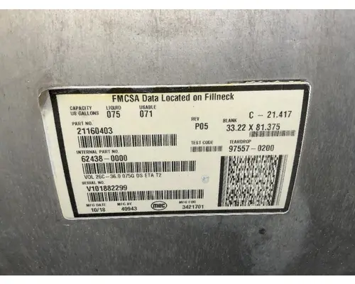 MACK CXU612 Fuel Tank