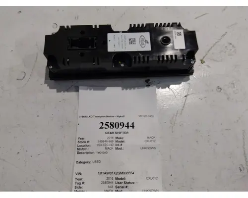 MACK CXU612 GEAR SHIFTER