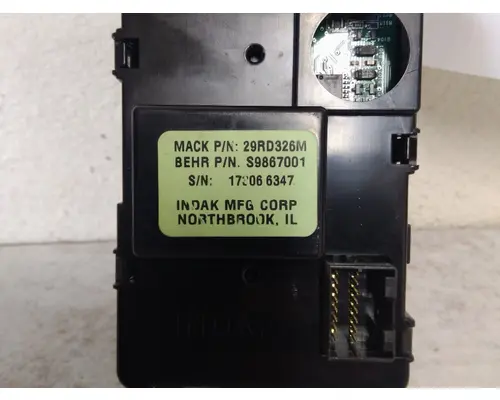 MACK CXU612 TEMPERATURE CONTROL