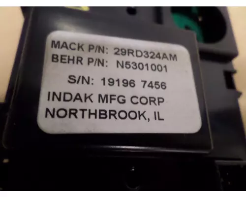 MACK CXU612 TEMPERATURE CONTROL