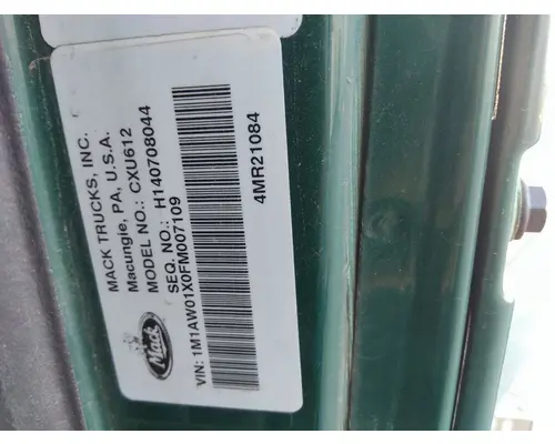 MACK CXU612 WHOLE TRUCK FOR RESALE